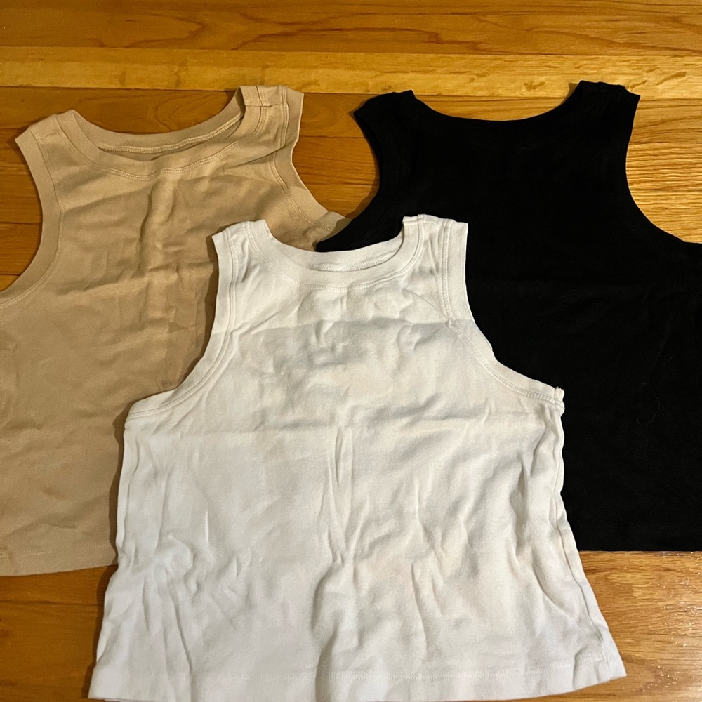 3 Tank Tops, All Size Medium